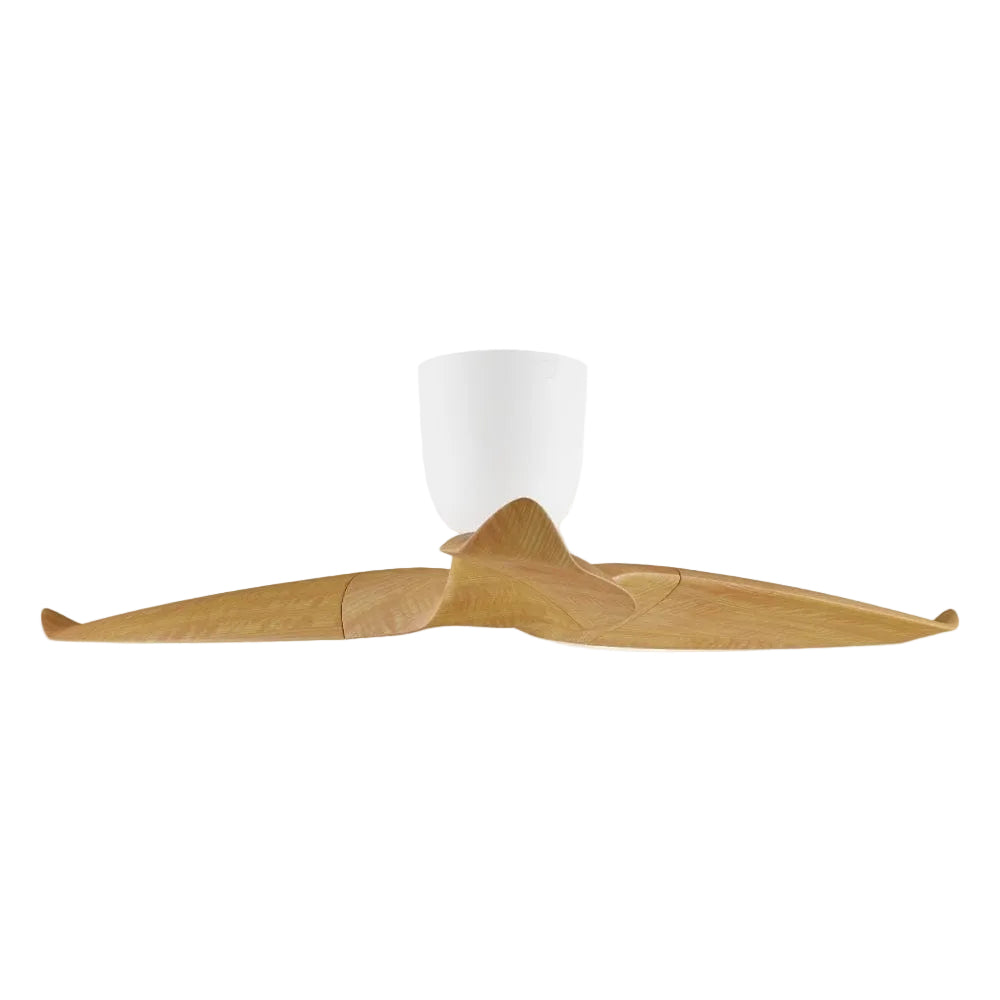 Without Light AE3+ Ceiling Fan Light Woodgrain and White