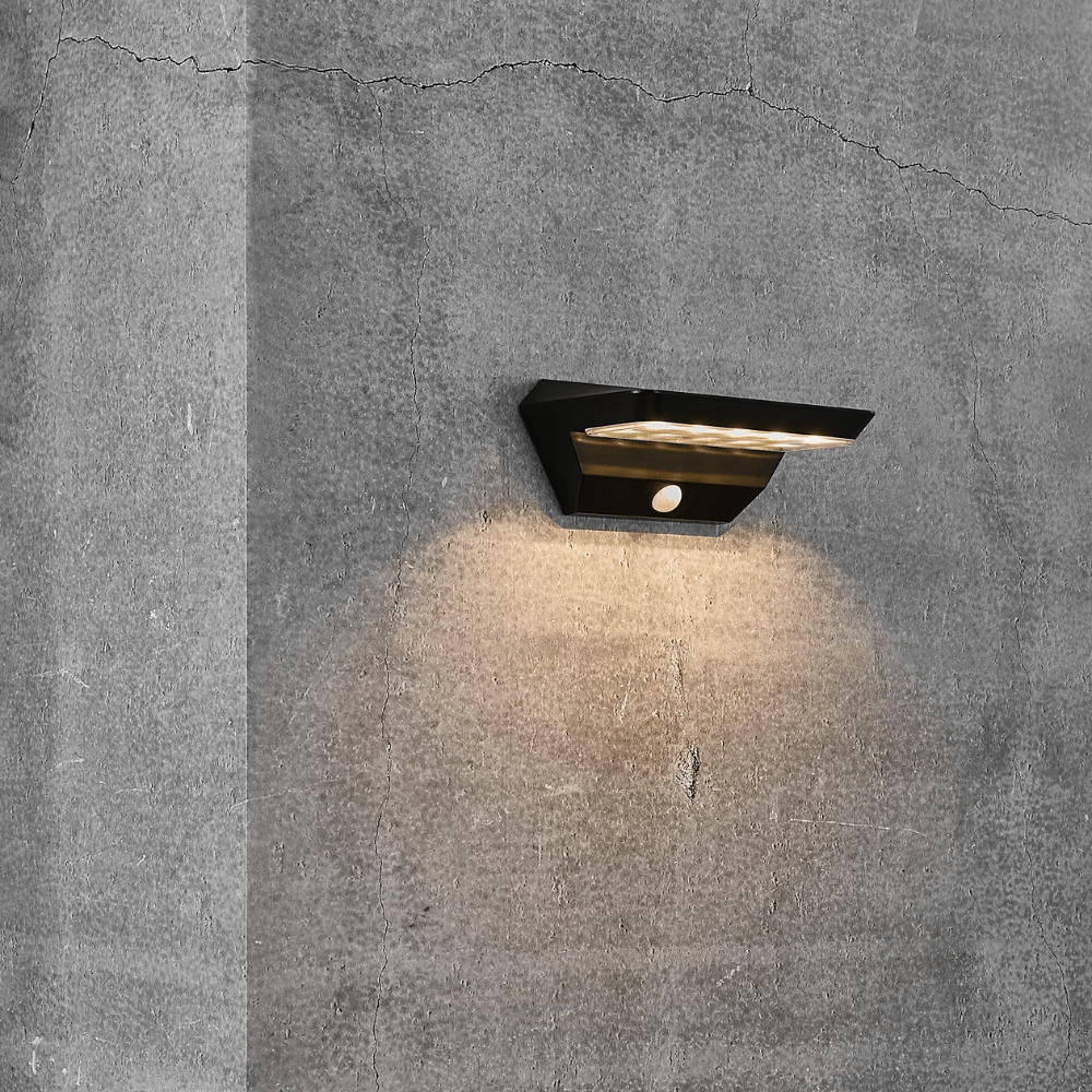 Exterior Wall Light Agena Solar Outdoor Wall Light