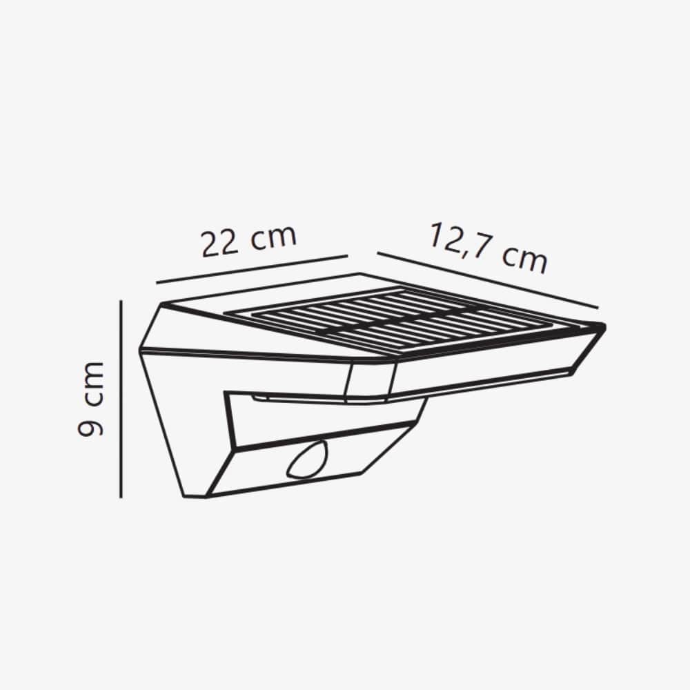 Solar Lighting Agena Solar Outdoor Wall Light