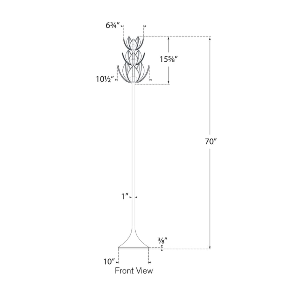 Floor Lamps Alberto 70" Floor Torchiere