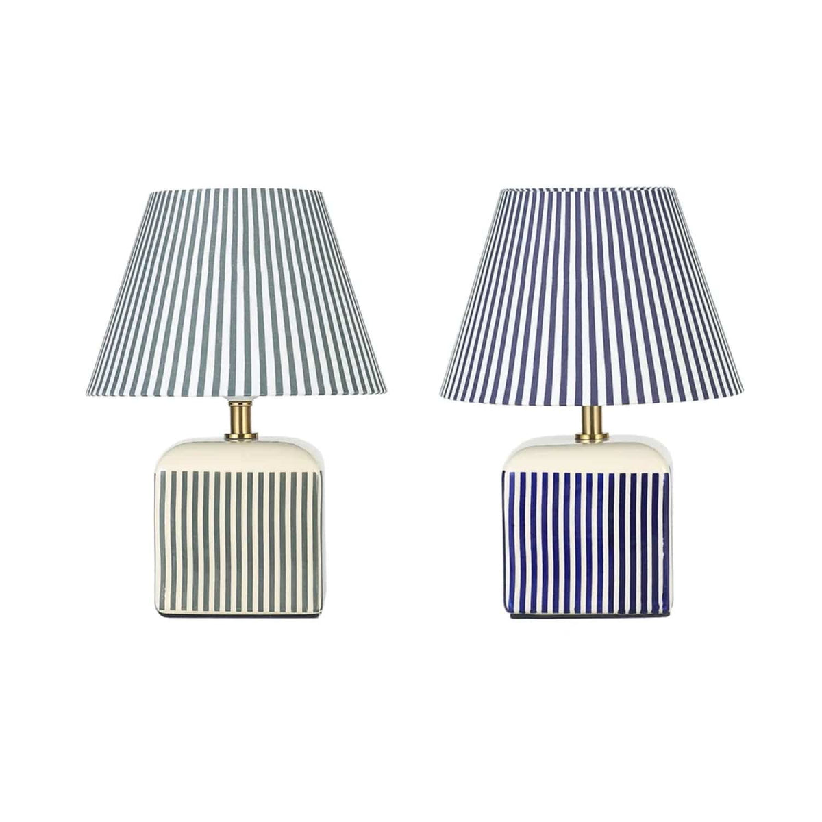 Table Lamps Amaris Ceramic Striped Table Lamp