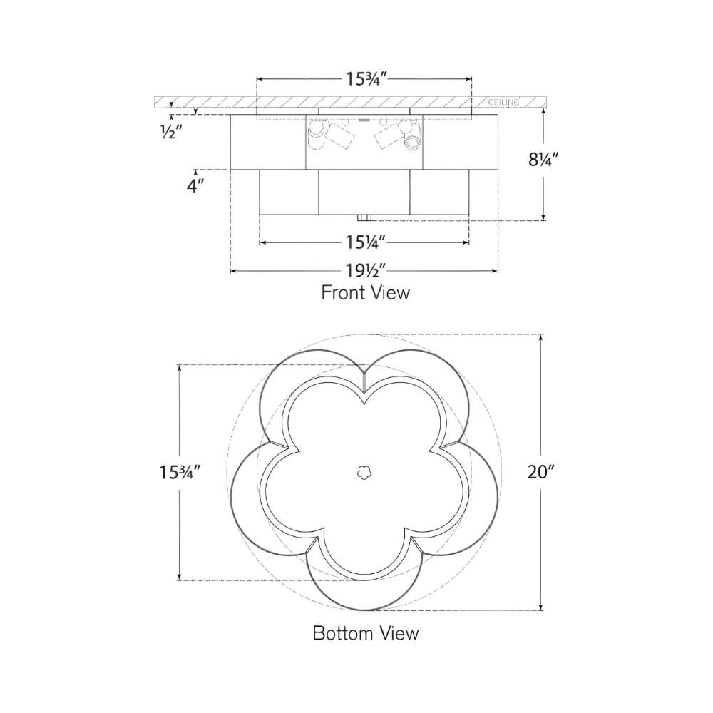 Interior Flush & Semi Flush Arabelle Large Flush Mount