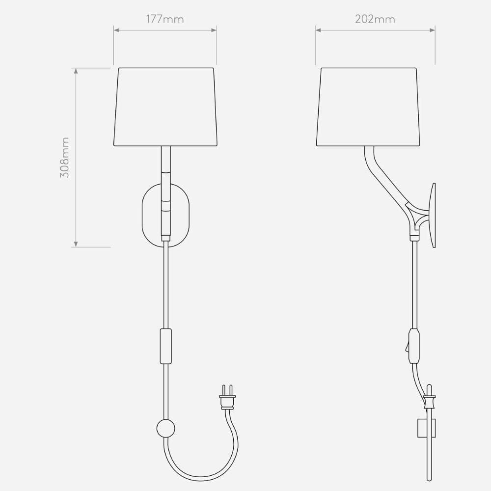 Interior Wall Light / Sconce Arbor Plug-In Wall Light