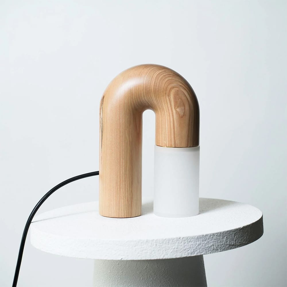 Table Lamps Arch Wood Touch Table Lamp