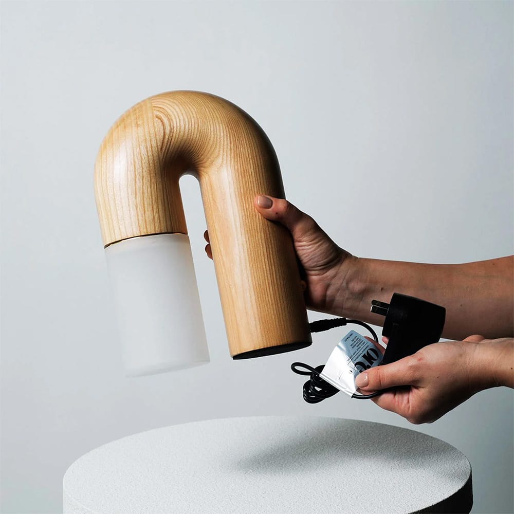 Table Lamps Arch Wood Touch Table Lamp