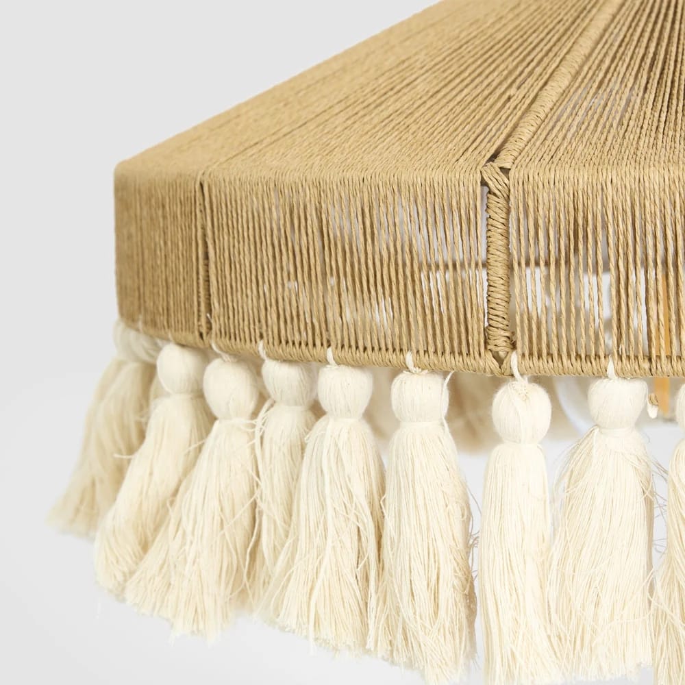 Interior Pendant Arignon Raffia Peper and Cotton Ceiling Pendant