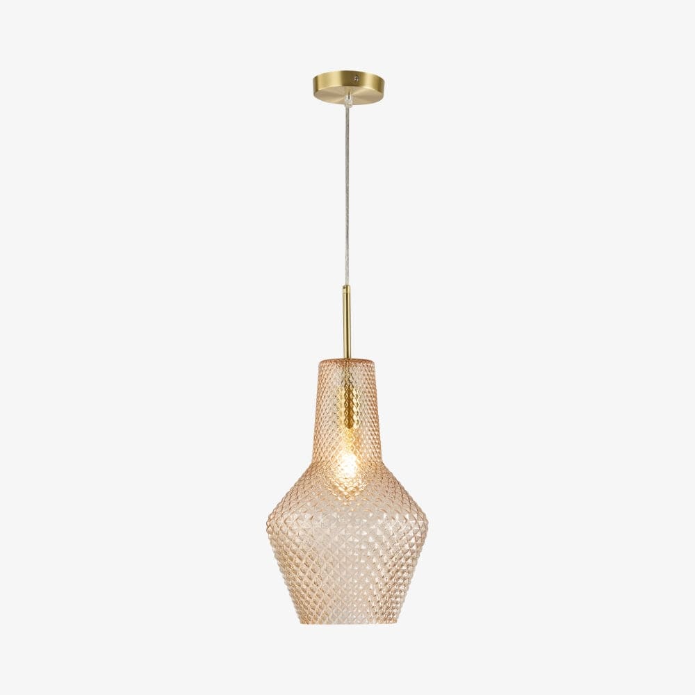 Interior Pendant Avian Diamond Cut Glass 1 Light Pendant