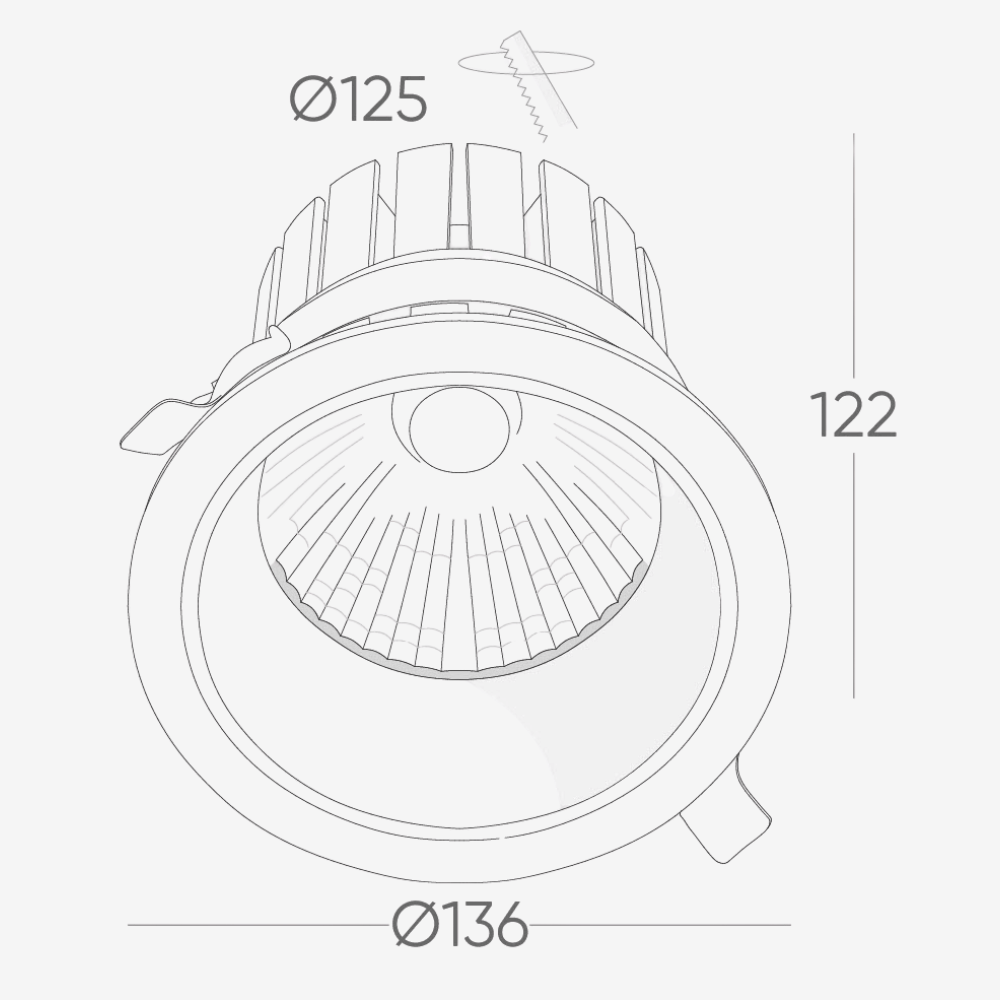 Recessed B505 Down Light