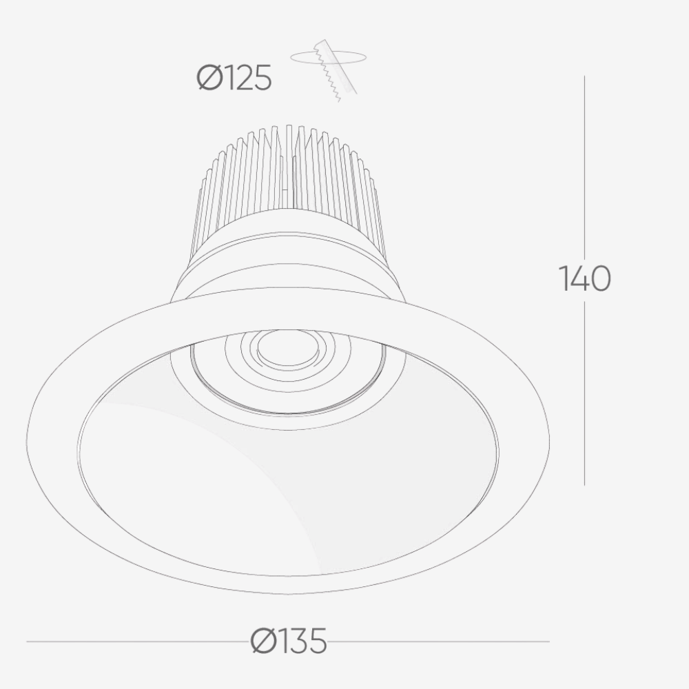 Recessed B528 Down Light