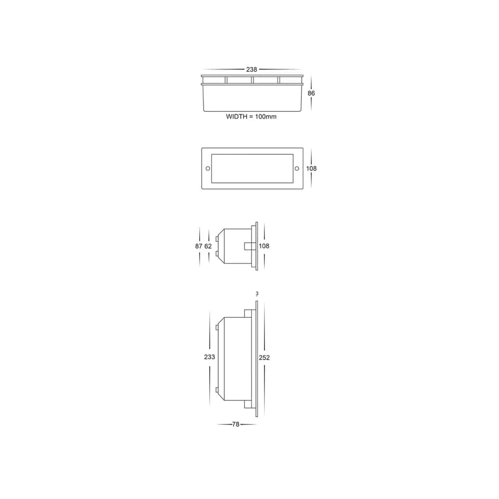 Exterior Step Light BATA - 10W LED Brick Light