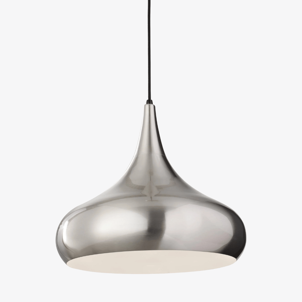 Interior Pendant Beso/Belle 1 Light Pendant - Brushed Steel - CLEARANCE