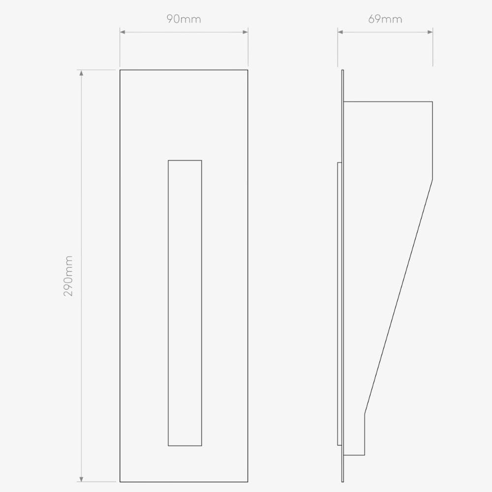 Interior Wall Light / Sconce Borgo Trimless 200 LED 2700K Marker Light