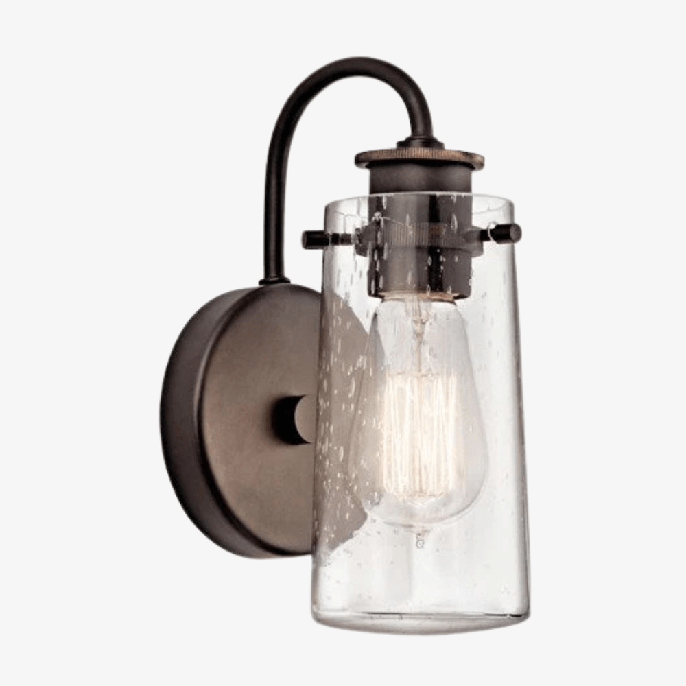 Interior Wall Light / Sconce Braelyn 1 Light Lantern - Bronze - CLEARANCE
