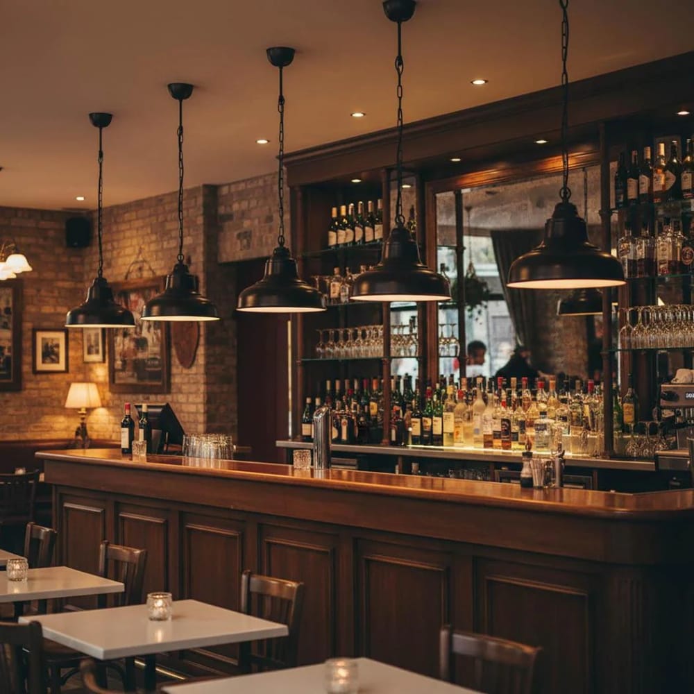 Interior Pendant Brasserie Overhead Ceiling Pendant Small Black (Excess Stock)