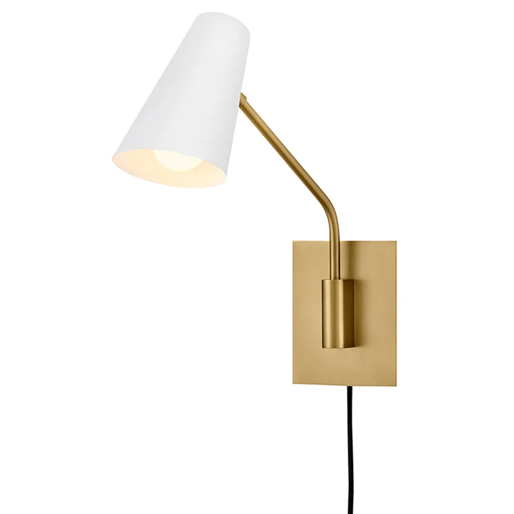 Bedside Wall Lights Bray 1L Swing Arm Single Light Sconce