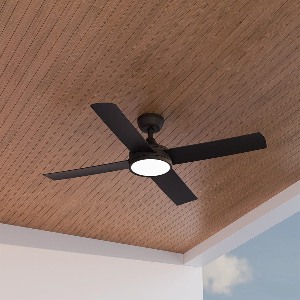 With Light Breeze Silent Pro DC Ceiling Fan Black with Light