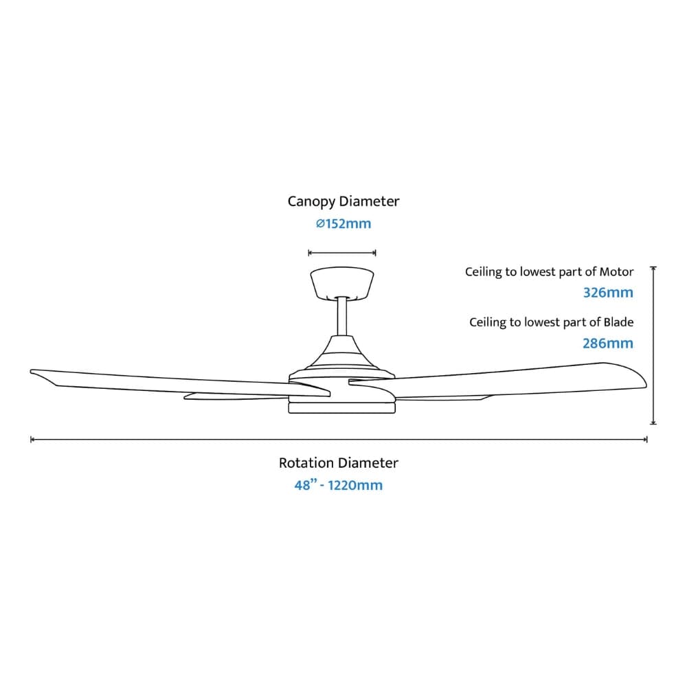 With Light Breeze Silent Pro DC Ceiling Fan White with Light