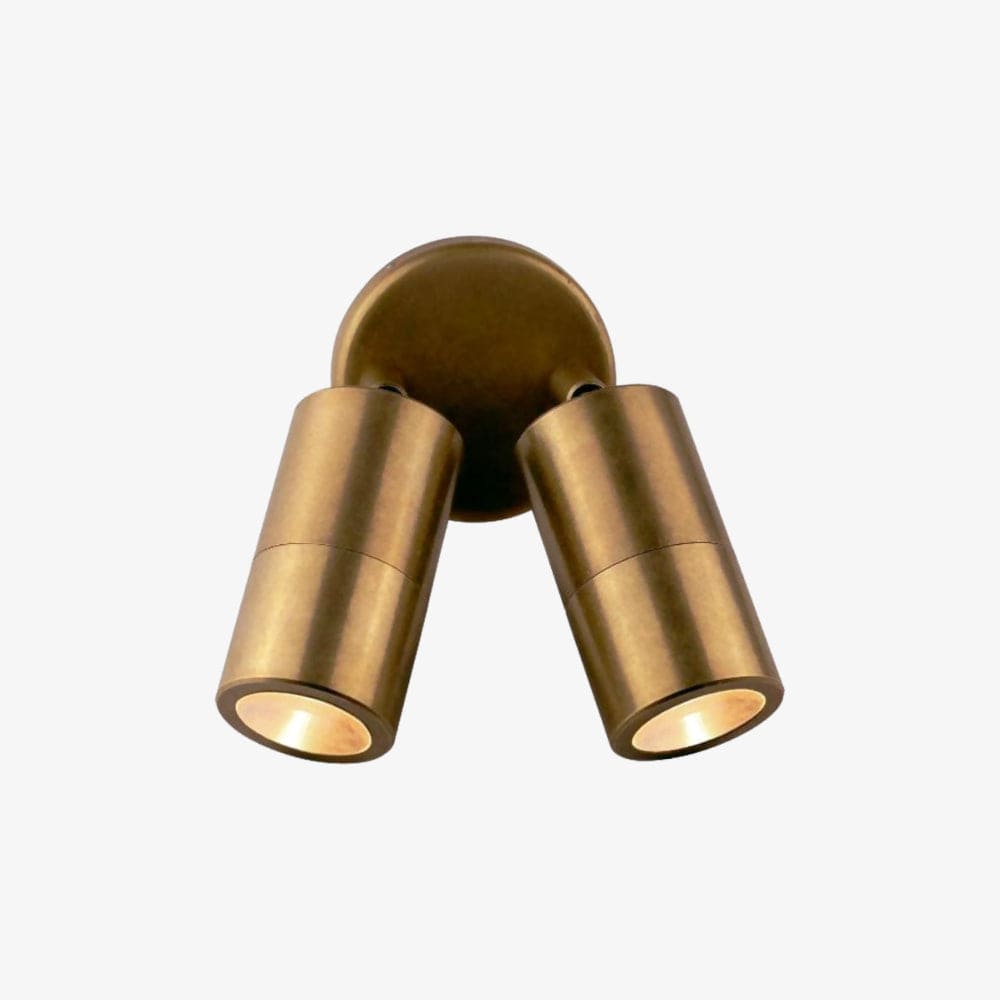 Exterior Wall Light Bridport Double Adjustable Spotlight