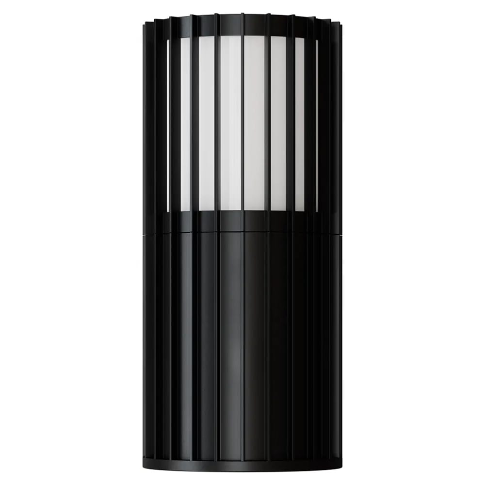 Exterior Wall Light Bright Cylinder Outdoor LED Wall Light with Linear Fin Detailing