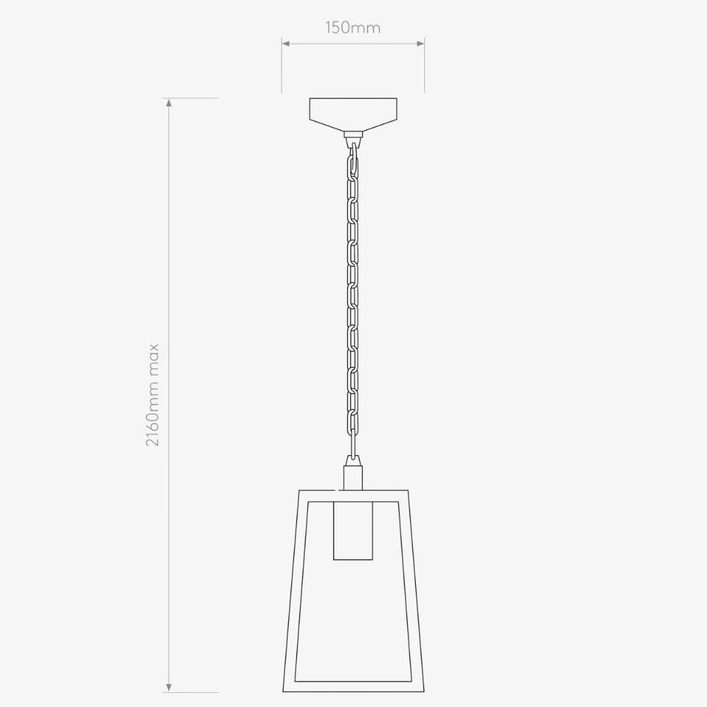 Exterior Pendant Calvi Pendant 215