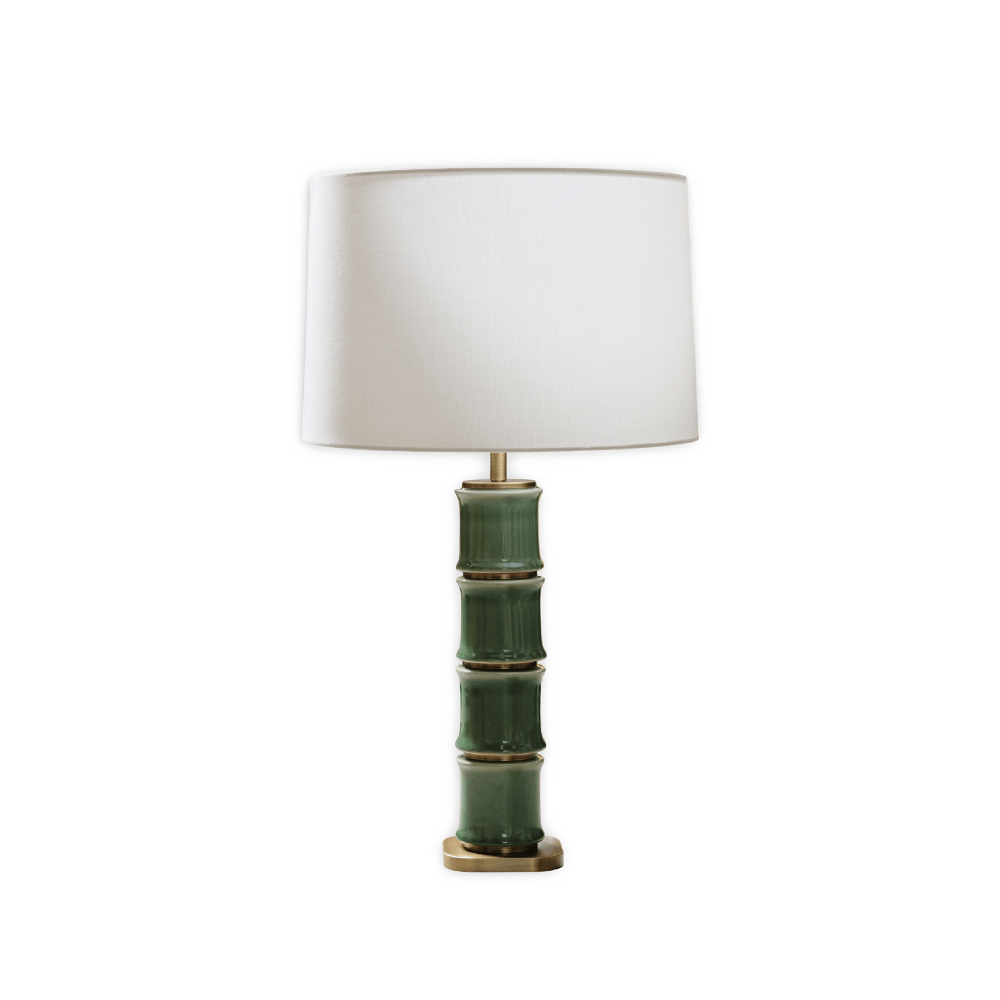 Table Lamps Ceramic Bamboo Design Table Lamp and Shade