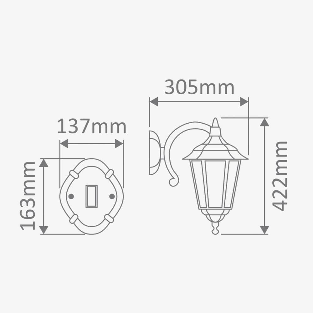 Exterior Wall Light Chester Downward Wall Light