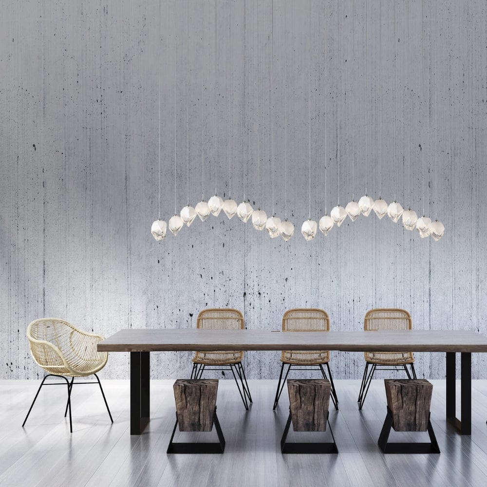 Linear Pendant Chrysalis 10 Light Small Crystal Linear Pendant