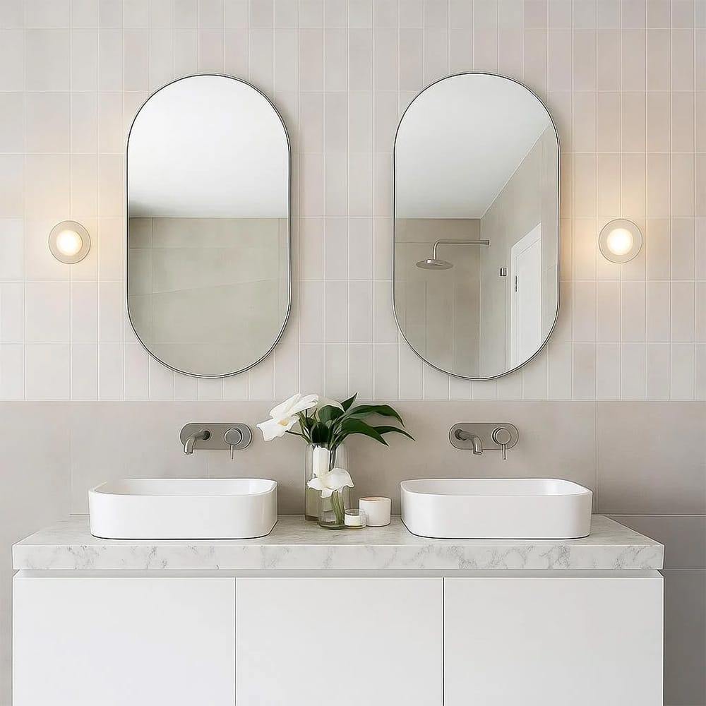 Interior Wall Light / Sconce Cielo Hand Blown Double Glass Orb Wall Light
