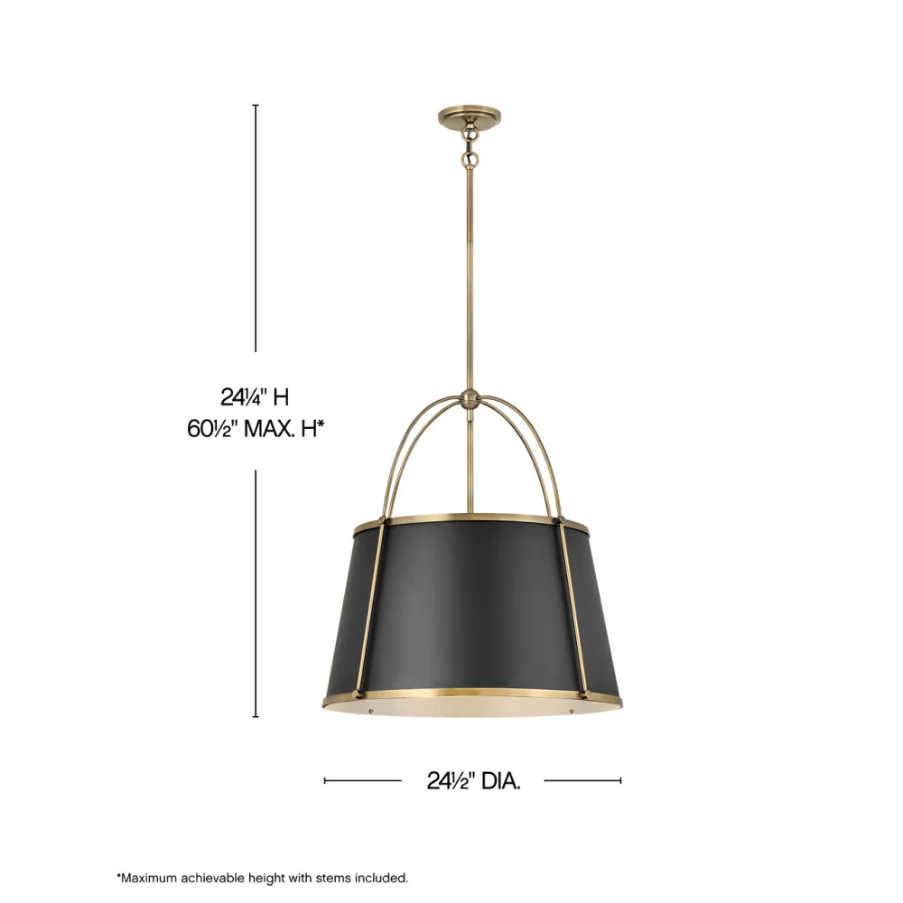 Interior Pendant Clarke Large Drum Pendant