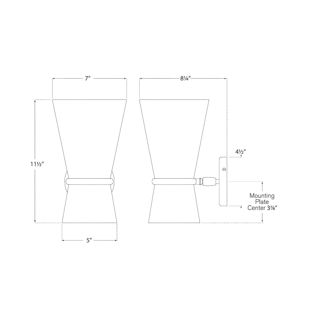 Interior Wall Light / Sconce Clarkson Small Pivoting Wall Sconce