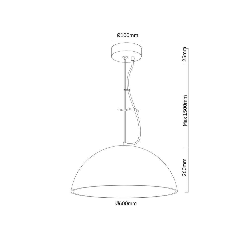Interior Pendant Clay Dome Plaster Pendant Light