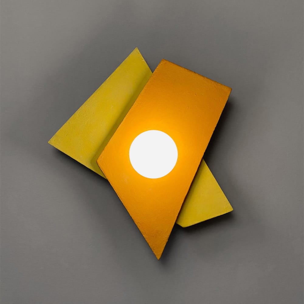 Interior Wall Light / Sconce Color Block Polygon Wall Light