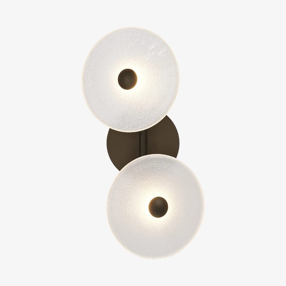 Exterior Wall Light Coral Duo Rod (Off-Centered) Wall Sconce