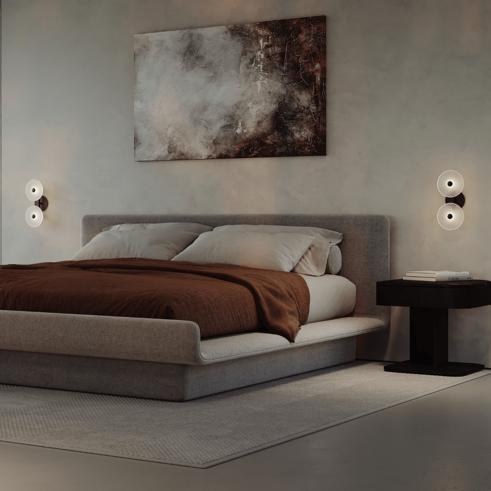 Exterior Wall Light Coral Duo Rod Wall Sconce