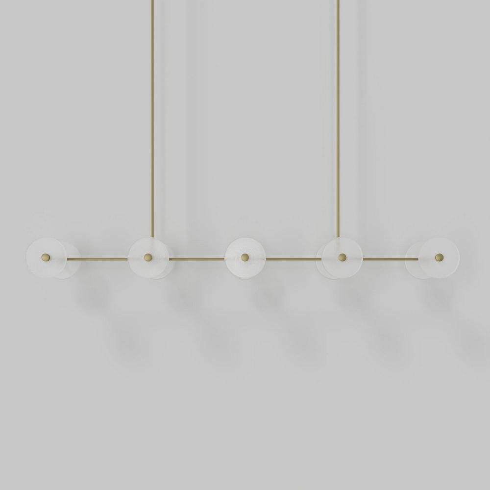 Linear Pendant Coral Linear Rod 10 Lights Pendant