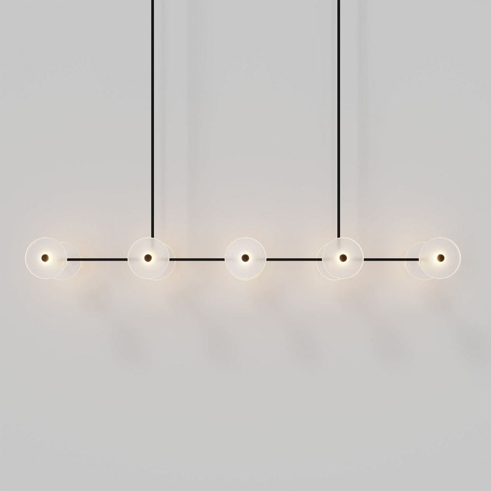 Linear Pendant Coral Linear Rod 10 Lights Pendant