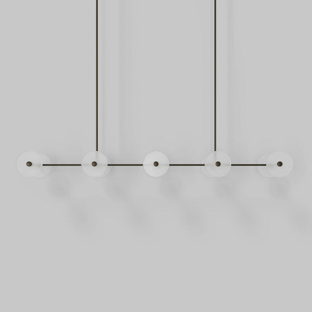 Linear Pendant Coral Linear Rod 10 Lights Pendant