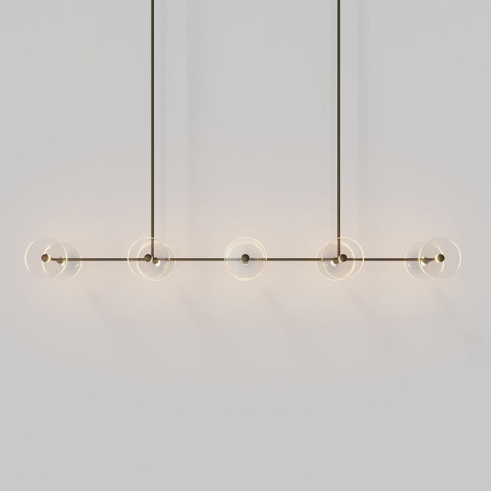 Linear Pendant Coral Linear Rod 10 Lights Pendant
