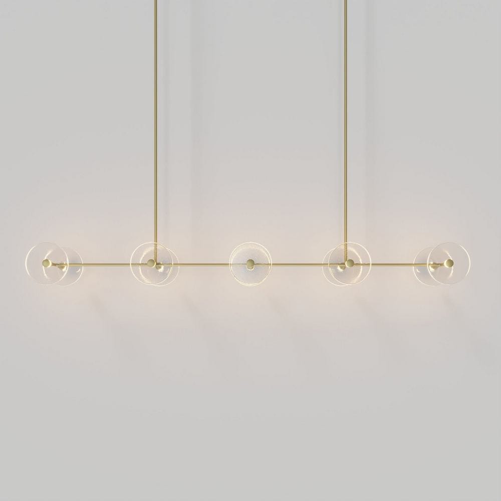 Linear Pendant Coral Linear Rod 10 Lights Pendant