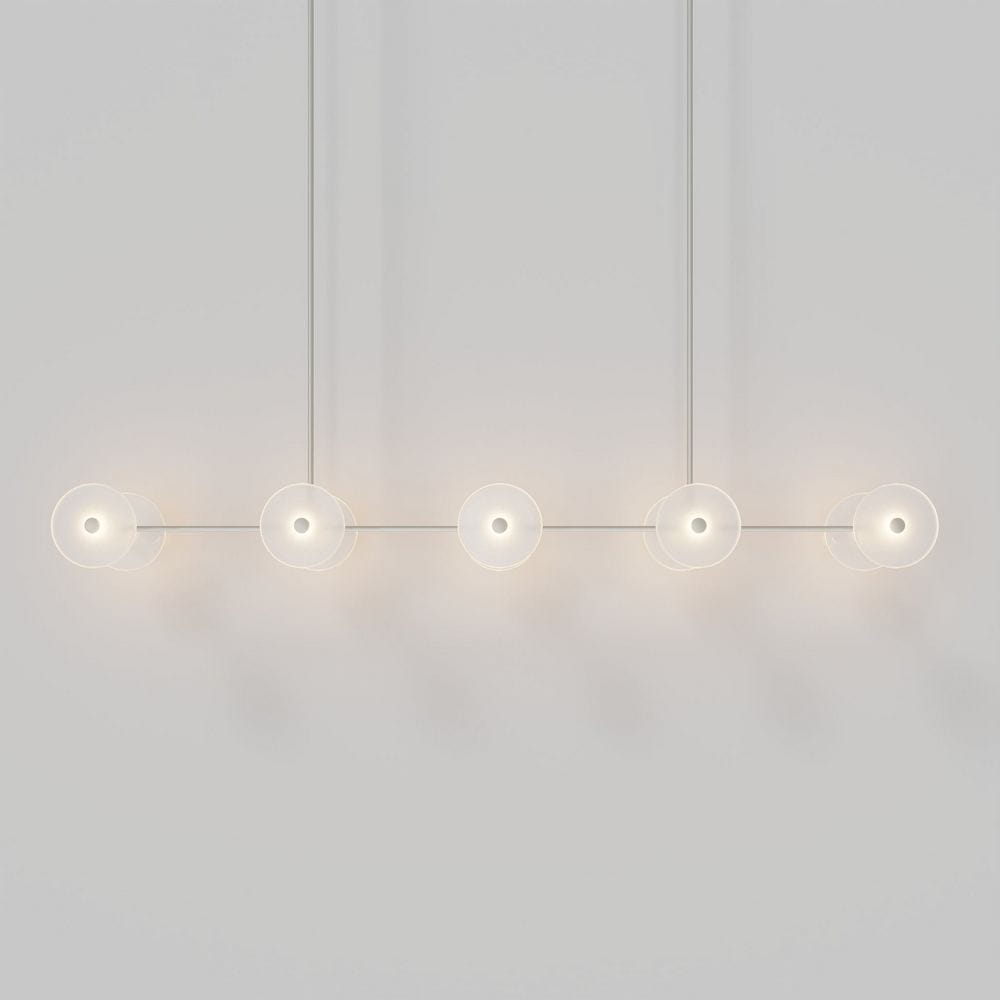Linear Pendant Coral Linear Rod 10 Lights Pendant