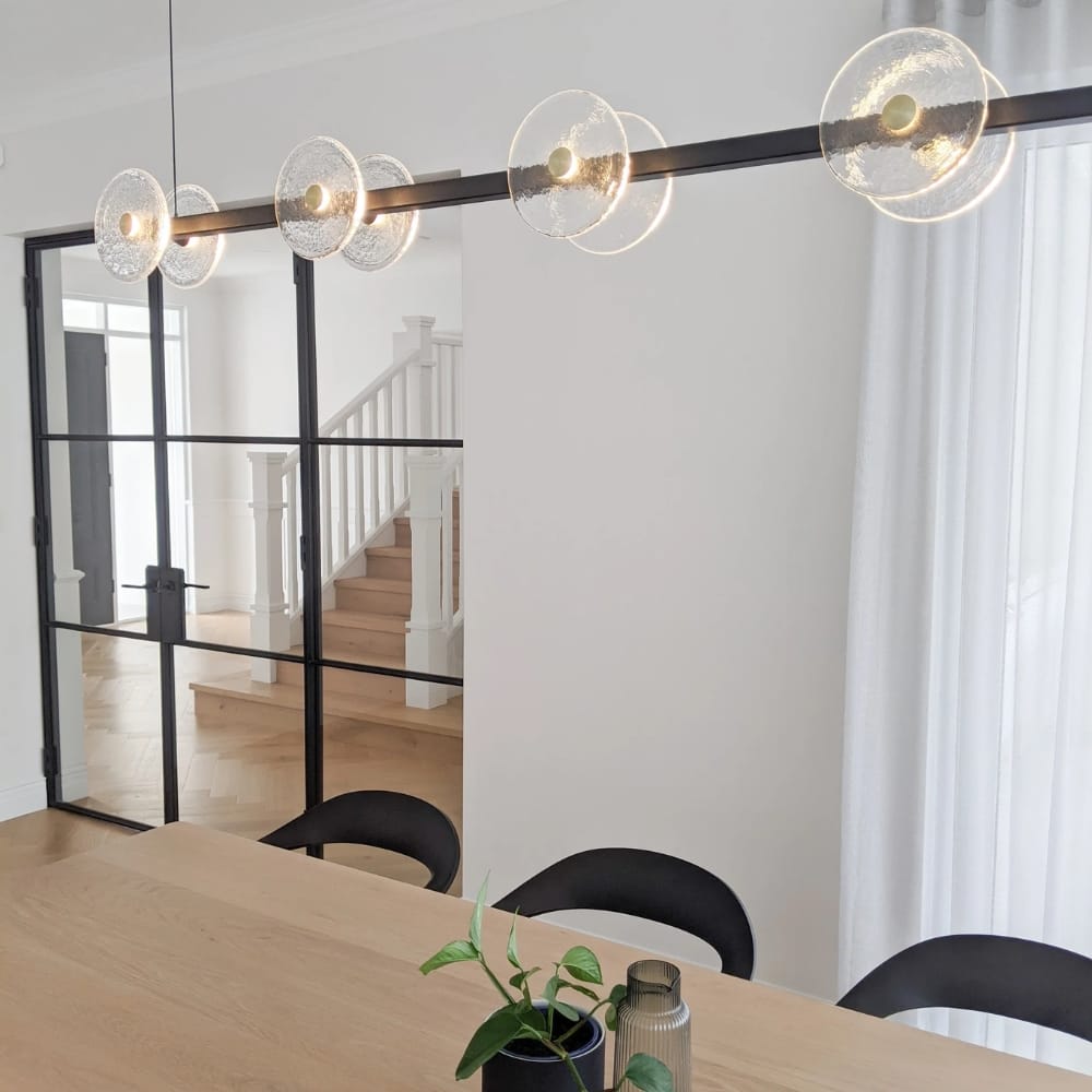 Linear Pendant Coral Linear Rod 10 Lights Pendant