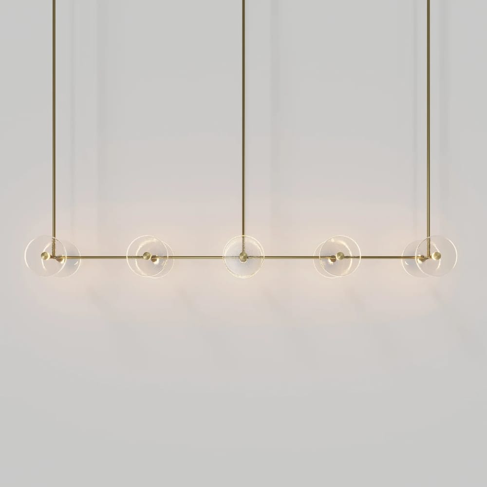 Linear Pendant Coral Linear Rod 10 Lights Pendant
