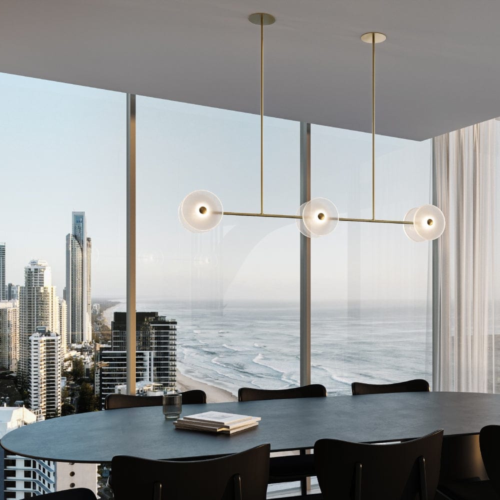 Interior Pendant Coral Linear Rod 6 Pendant