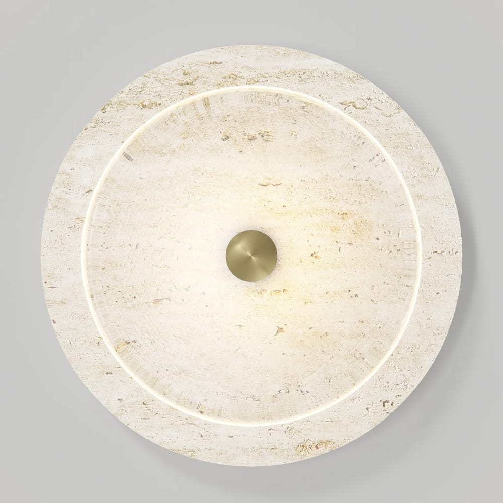 Interior Wall Light / Sconce Coral Travertine Wall Light