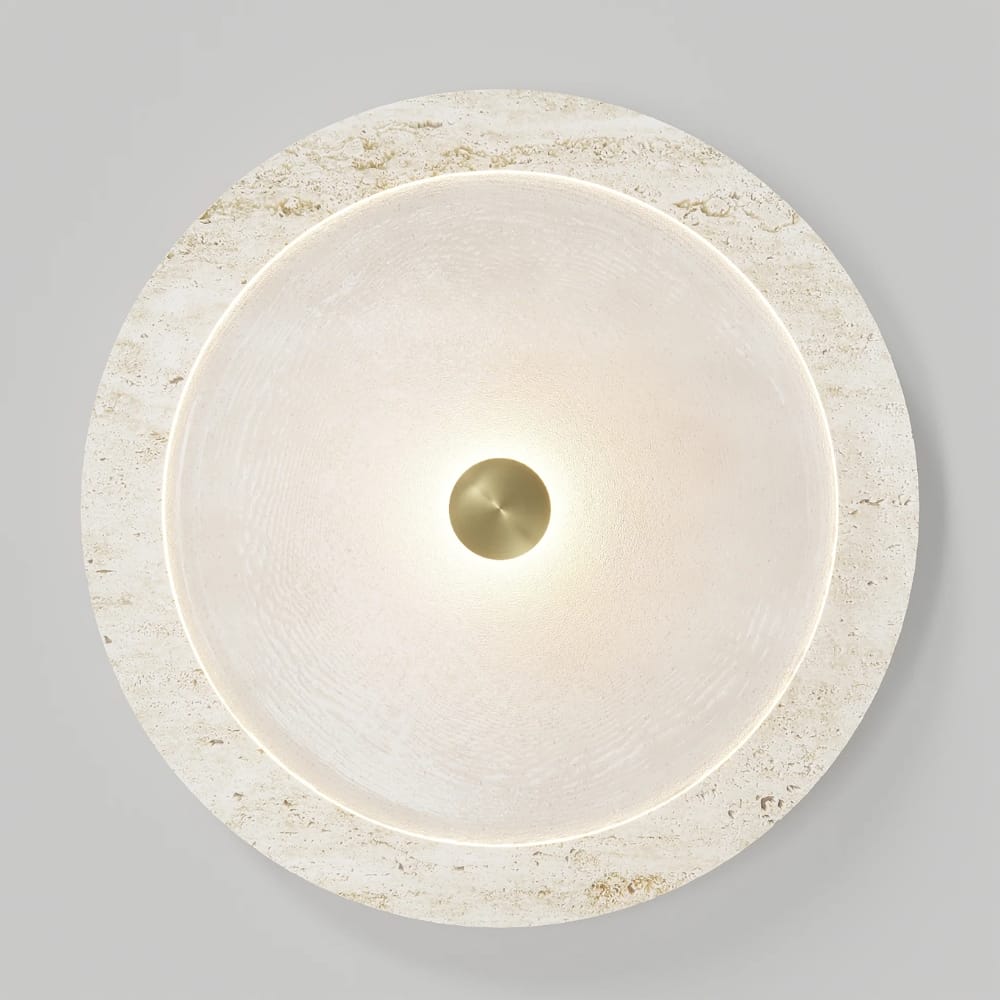Interior Wall Light / Sconce Coral Travertine Wall Light