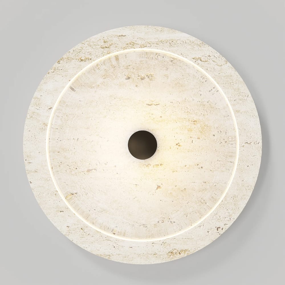Interior Wall Light / Sconce Coral Travertine Wall Light