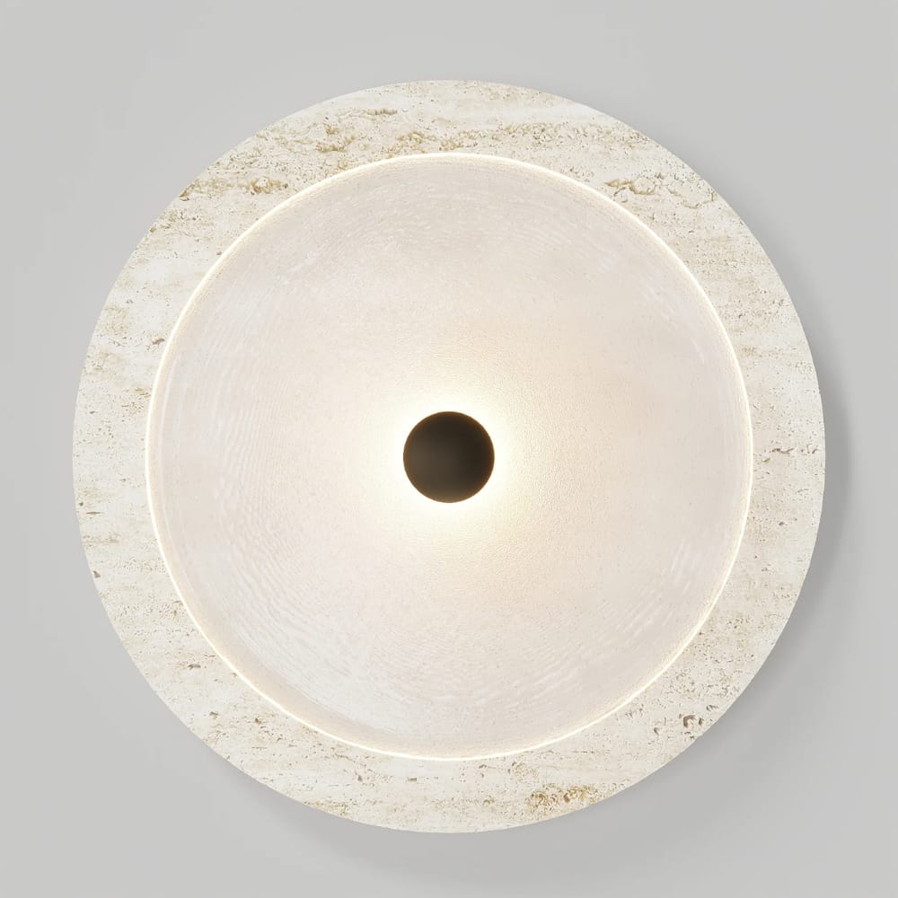Interior Wall Light / Sconce Coral Travertine Wall Light