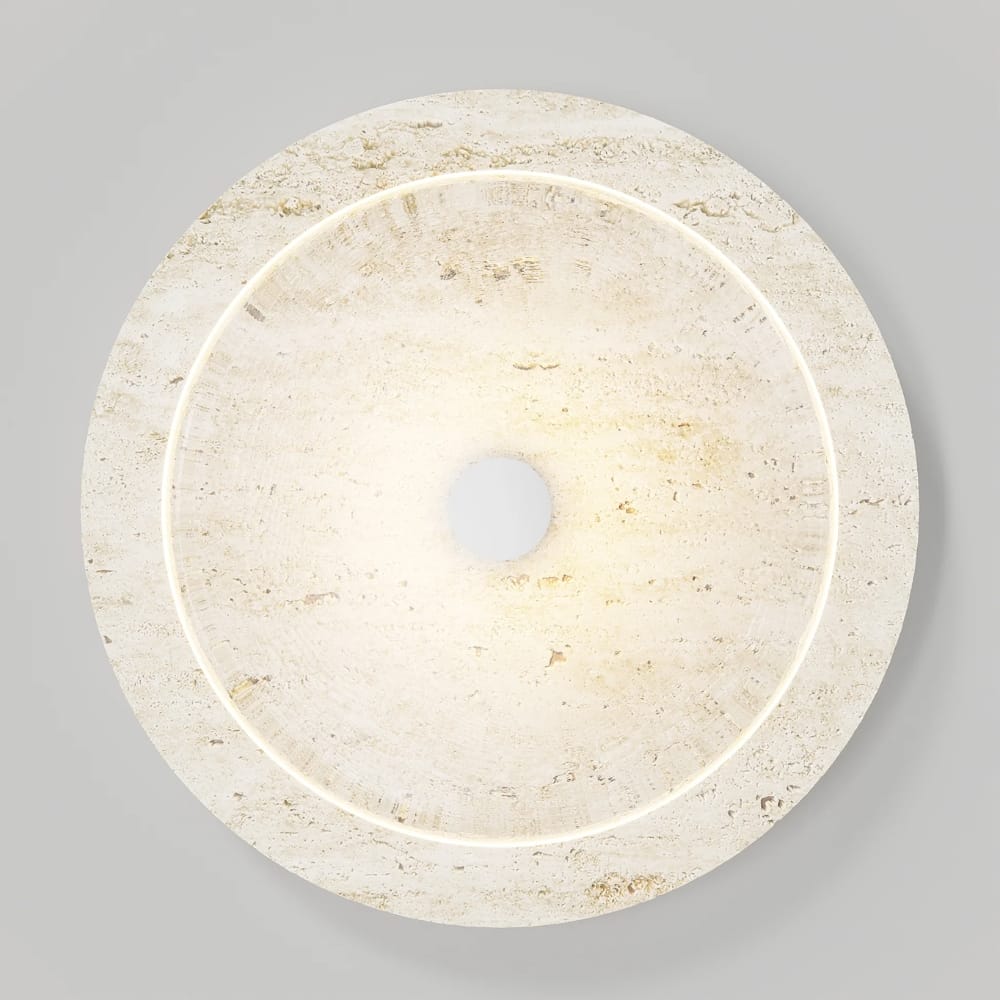 Interior Wall Light / Sconce Coral Travertine Wall Light