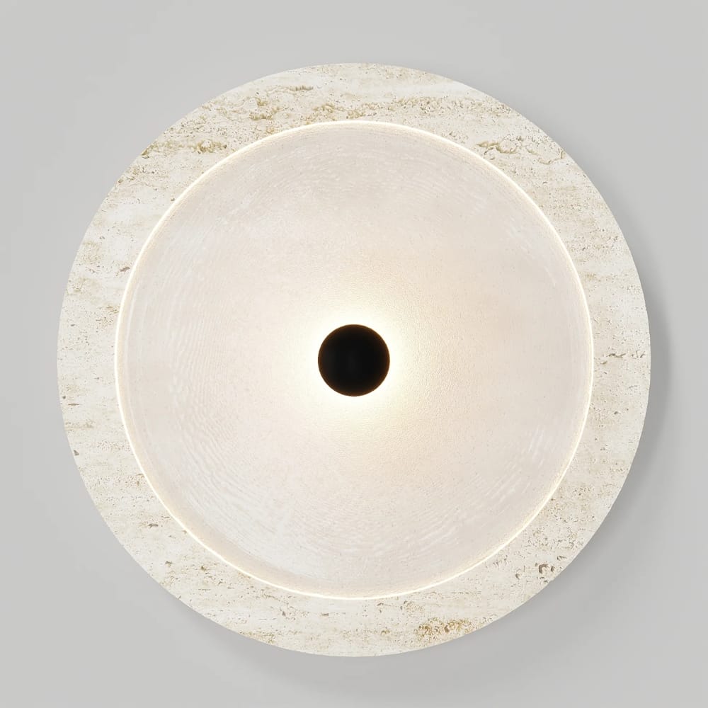 Interior Wall Light / Sconce Coral Travertine Wall Light