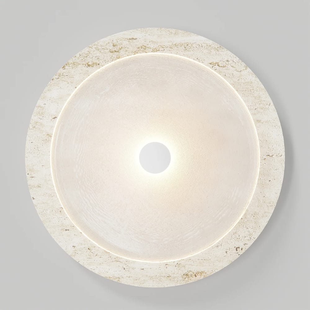 Interior Wall Light / Sconce Coral Travertine Wall Light